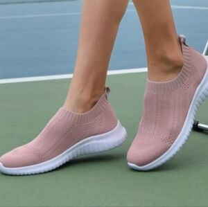 TIOSEBON Women's Walking Sock Shoes Elastic Knit Lightweight Slip on Breathable